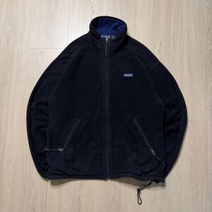 Vintage Patagonia Synchilla Full Zip Fleece Jacket Mens Medium Black 90s